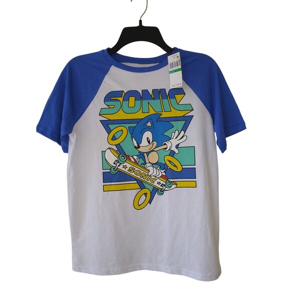 NWT Epic Threads Sonic The Hedgehog T-Shirt White/Blue L - Picture 3 of 8